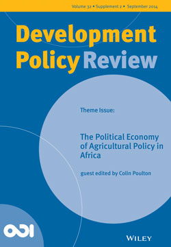 New special issue of ‘Development Policy Review’