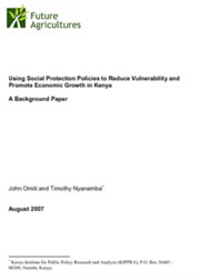 Using Social Protection Policies to Reduce Vulnerability and Promote Economic Growth in Kenya