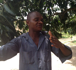 Kojo Sosu on Modest Steps farm