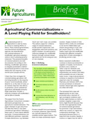 Agricultural Commercialisations