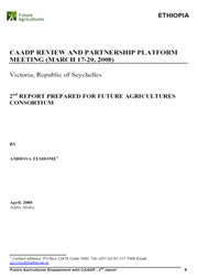 CAADP Review And Partnership Platform Meeting (March 17-20, 2008)