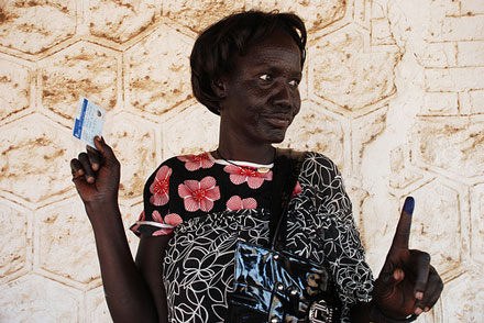 voter in Juba